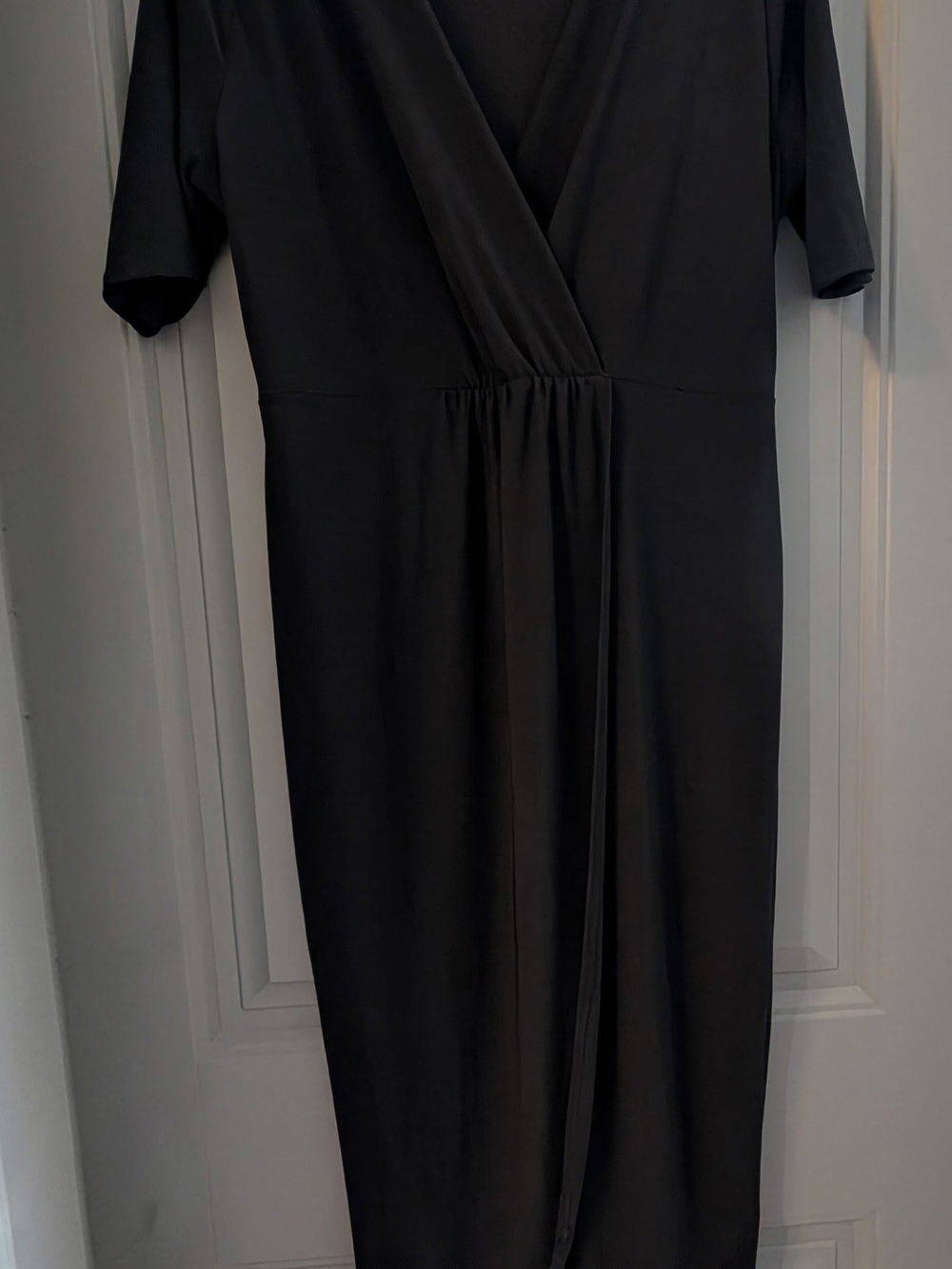 Tiffany & Co. Black Midi Wrap Dress